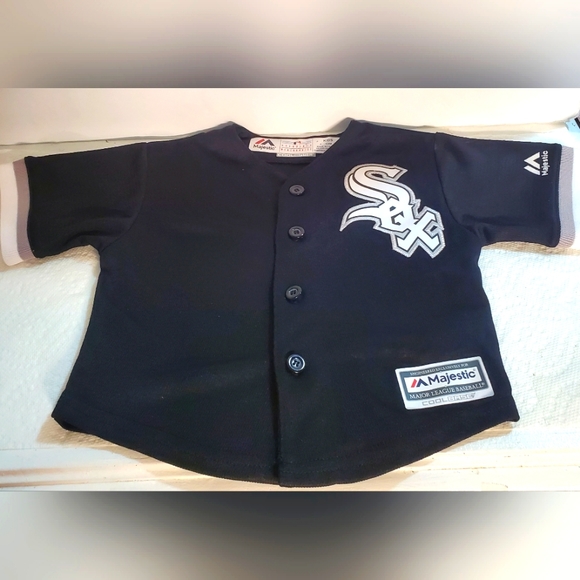 Majestic Other - Majestic Kids size 12M Sox Major League  Baseball Jersey.  Black and White.